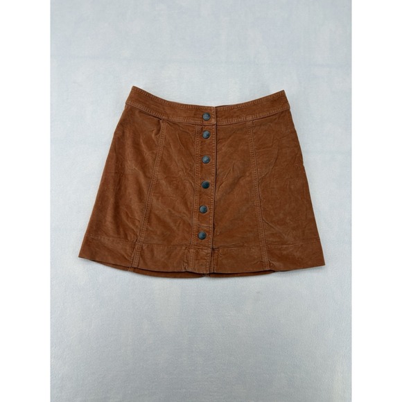 Madewell Dresses & Skirts - Madewell Sued Mini Skirt Caramel Brown Size 6